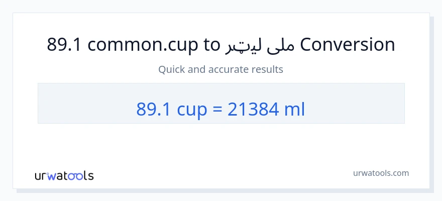 89.1 پيالې ته ملی لیټرونه بدلون