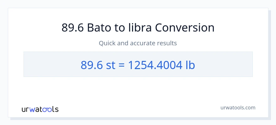 89.6 Mga bato patungong Lbs na conversion