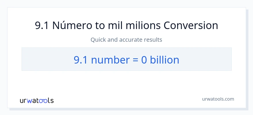 Conversió de 9.1 números a milers de milions