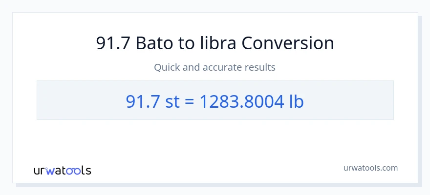 91.7 Mga bato patungong Lbs na conversion