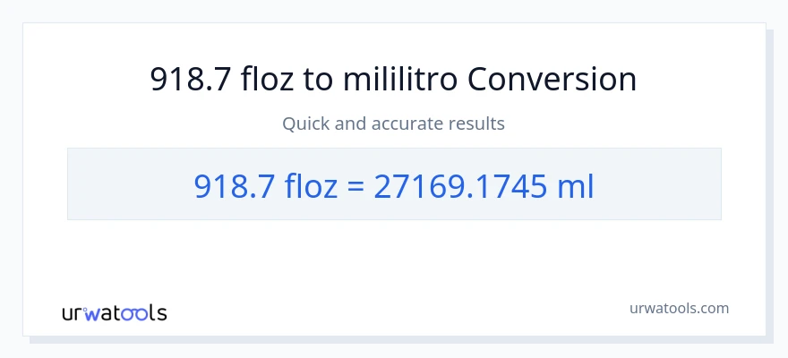 918.7 mga onsa ng likido patungong mga mililitro na conversion
