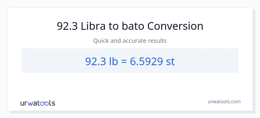 92.3 Lbs patungong Mga bato na conversion