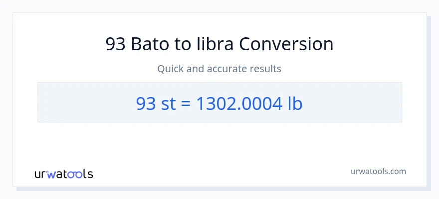 93 Mga bato patungong Lbs na conversion
