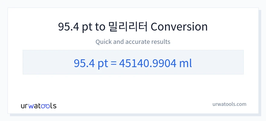 95.4 Pints에서 밀리리터으로의 변환