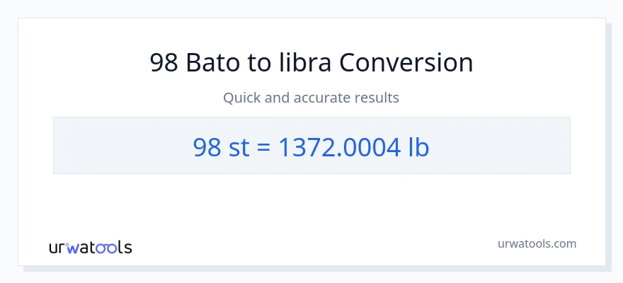 98 Mga bato patungong Lbs na conversion