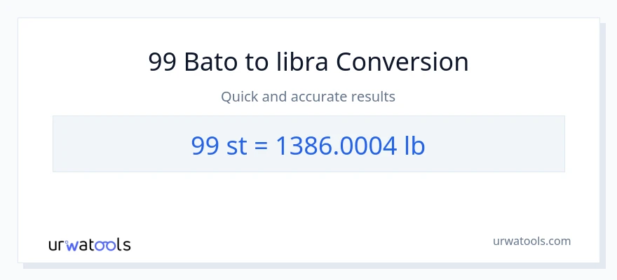 99 Mga bato patungong Lbs na conversion