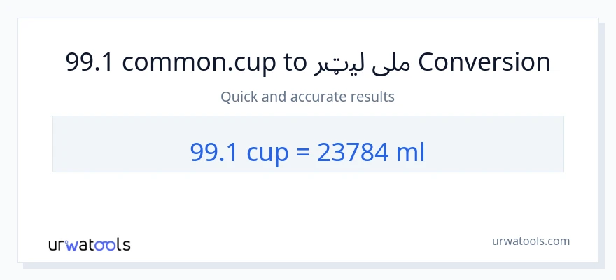 99.1 پيالې ته ملی لیټرونه بدلون