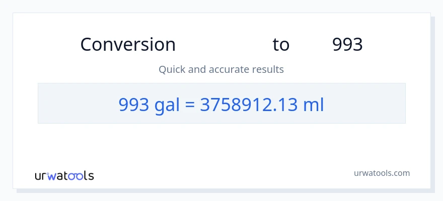 تبدیل 993 گالن به میلی‌لیتر