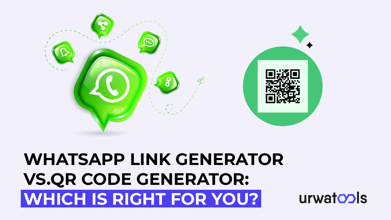WhatsApp saišu ģenerators salīdzinājumā ar QR koda ģeneratoru: kurš ir piemērots jums?