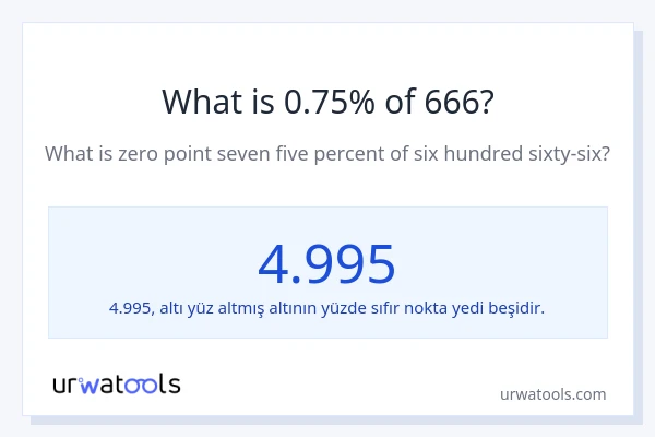 666'nin %1'i nedir?