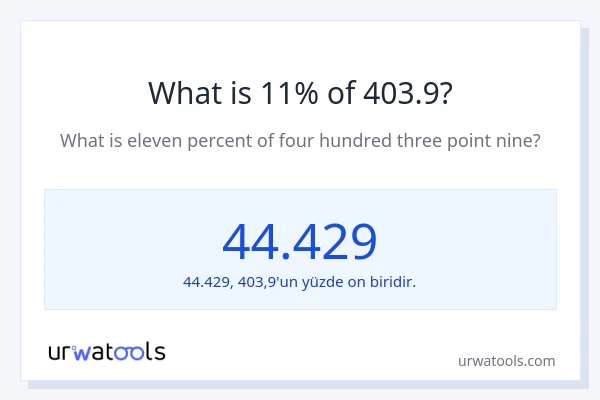 403.9'nin %1'i nedir?