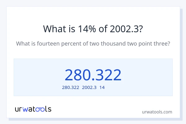 2002.3の14%は何ですか?