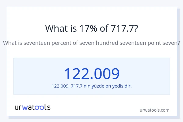 717.7'nin %1'i nedir?