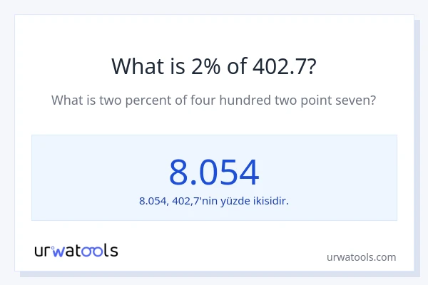 402.7'nin %1'i nedir?