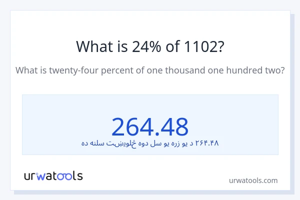 د 1102 24٪ څومره دی؟