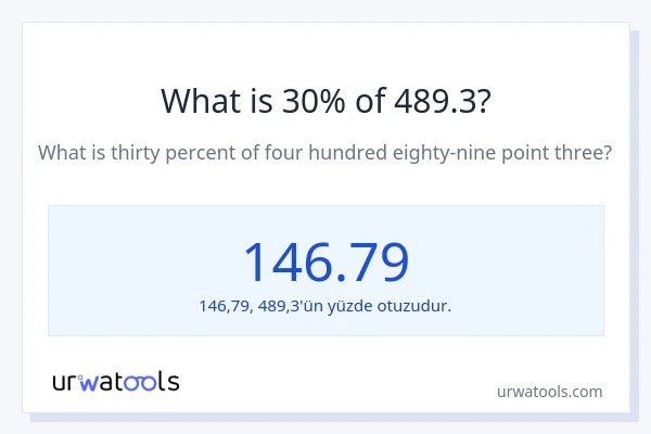 489.3'nin %1'i nedir?