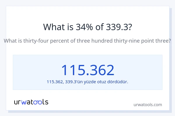 339.3'nin %1'i nedir?