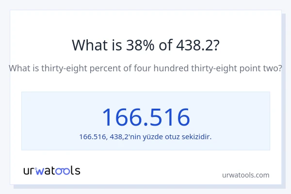 438.2'nin %1'i nedir?