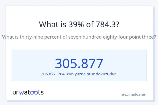 784.3'nin %1'i nedir?