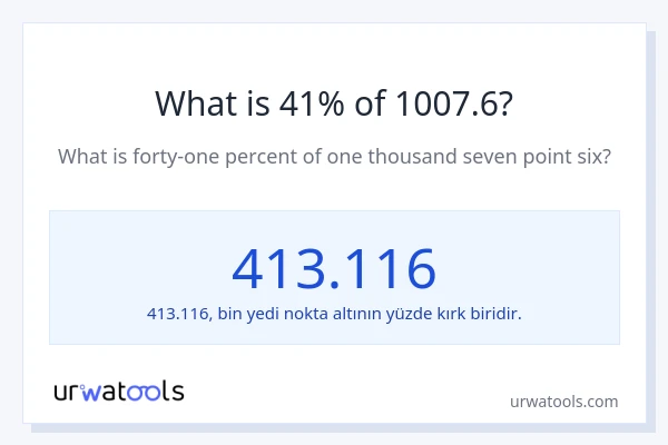 1007.6'nin %1'i nedir?