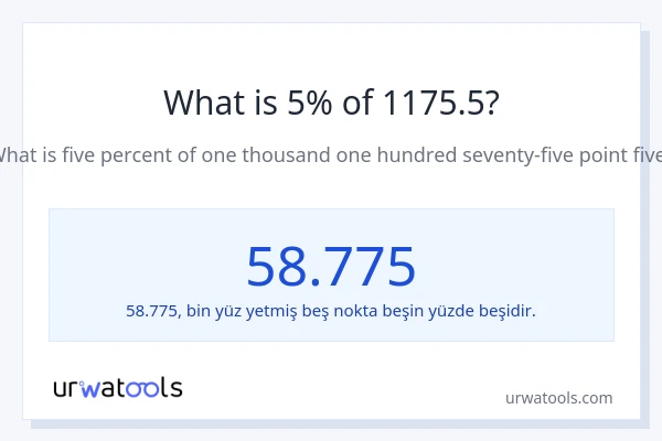 1175.5'nin %1'i nedir?