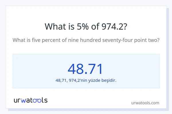 974.2'nin %1'i nedir?