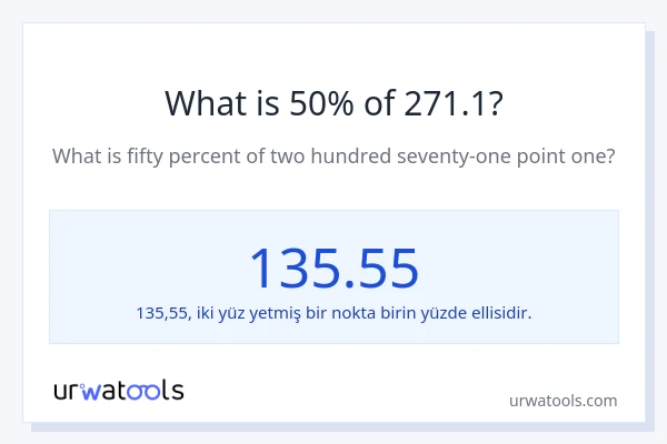 271.1'nin %1'i nedir?