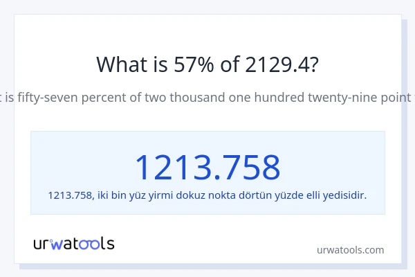 2129.4'nin %1'i nedir?