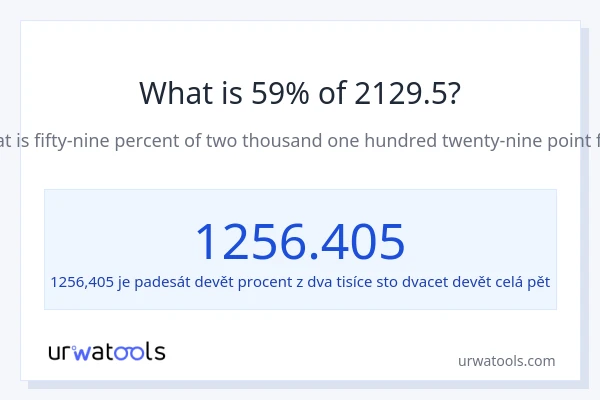 Kolik je 59 % z 2129.5?