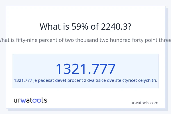Kolik je 59 % z 2240.3?