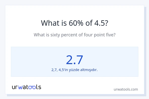 4.5'nin %1'i nedir?