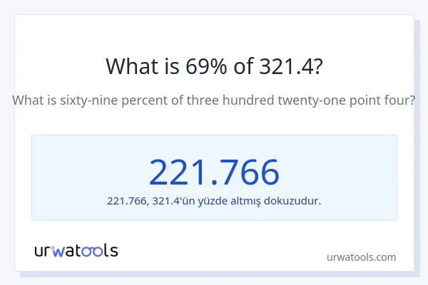 321.4'nin %1'i nedir?