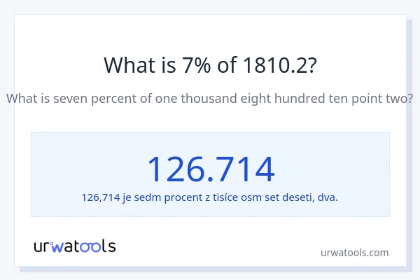 Kolik je 7 % z 1810.2?