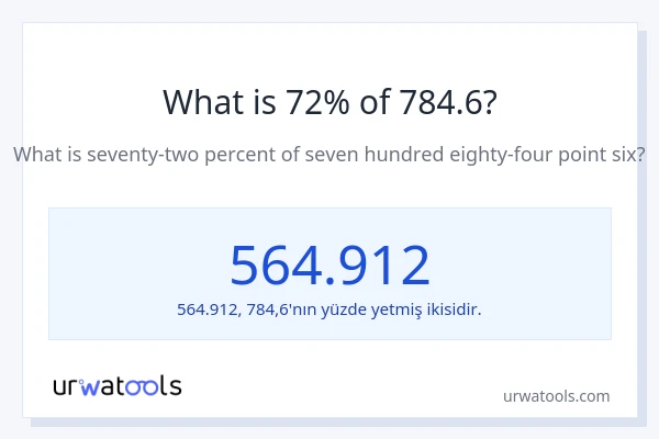784.6'nin %1'i nedir?