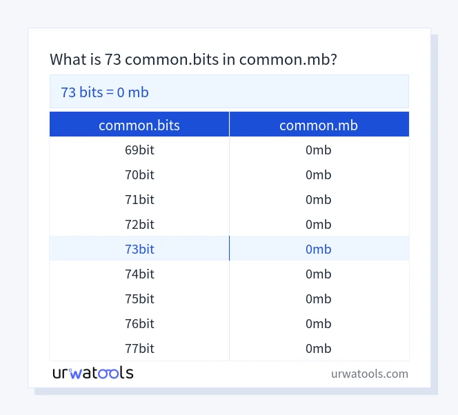 73 common.bits에서 common.mb 표