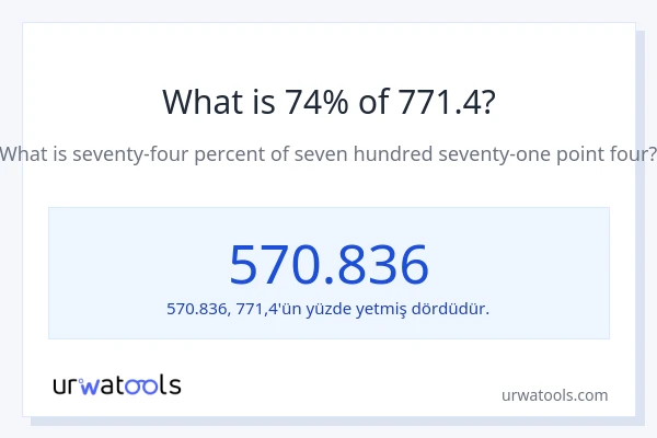 771.4'nin %1'i nedir?