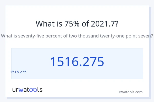 2021.7 లో 75% ఎంత?
