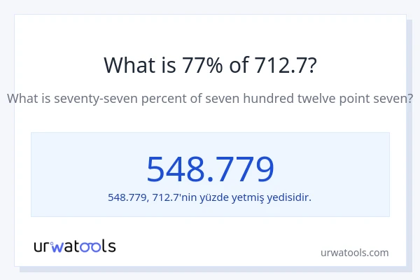 712.7'nin %1'i nedir?