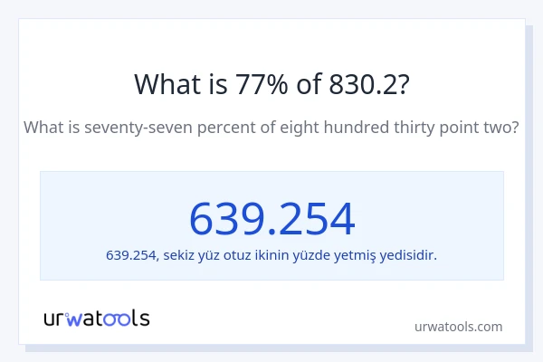 830.2'nin %1'i nedir?