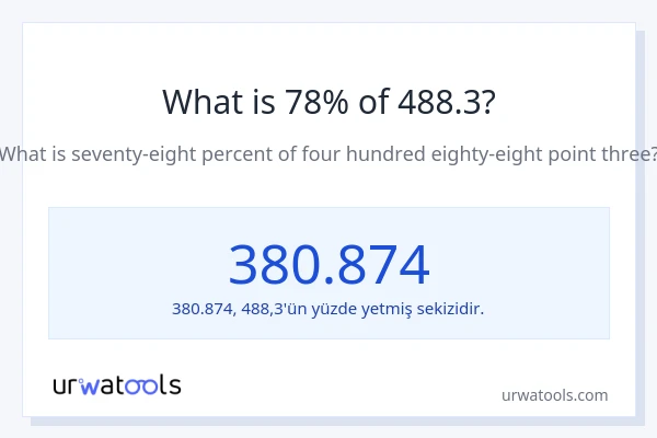 488.3'nin %1'i nedir?