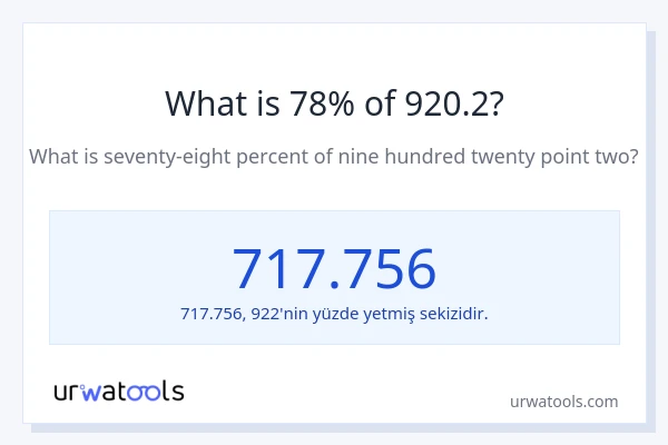 920.2'nin %1'i nedir?