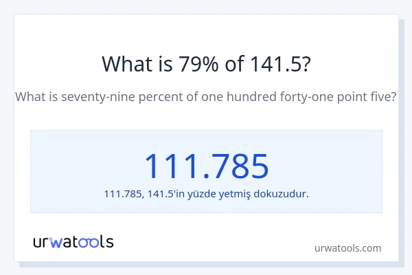 141.5'nin %1'i nedir?