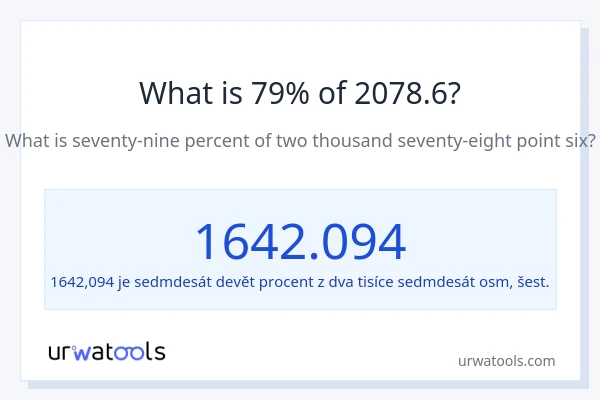Kolik je 79 % z 2078.6?
