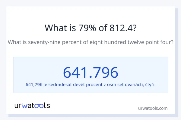 Kolik je 79 % z 812.4?