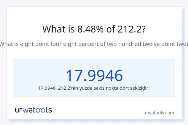 212.2'nin %1'i nedir?