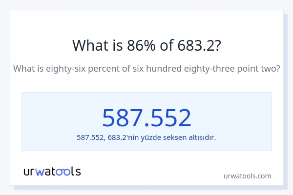 683.2'nin %1'i nedir?