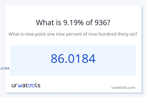 936 లో 9.19% ఎంత?
