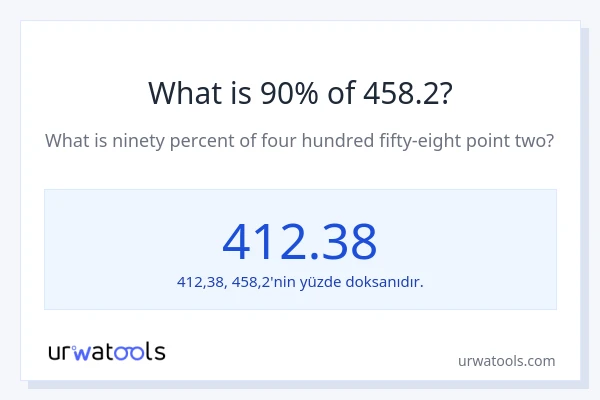 458.2'nin %1'i nedir?