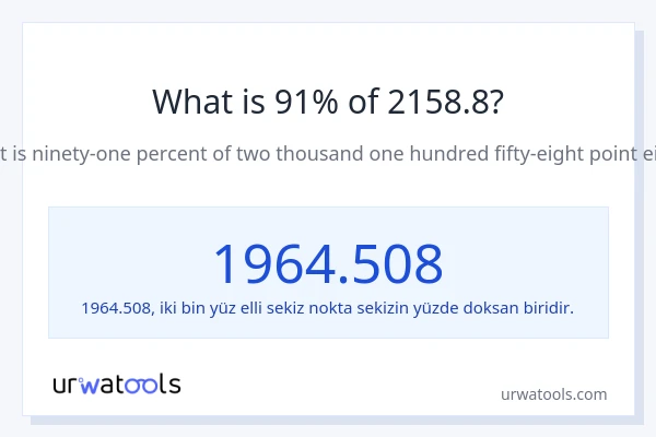 2158.8'nin %1'i nedir?