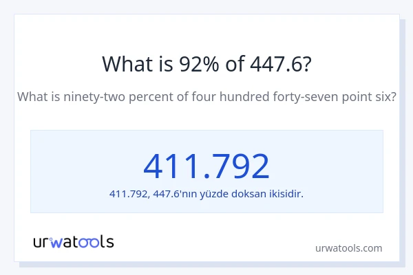 447.6'nin %1'i nedir?